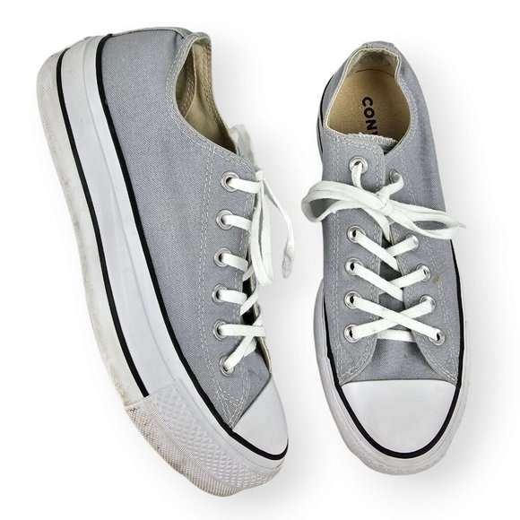 Converse Shoes - Converse Chuck Taylor Women's Sz 9 Platform All Star Low top Shoe 566757C Gray
